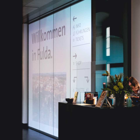 Medienwand Tourist Information Fulda, 2022
